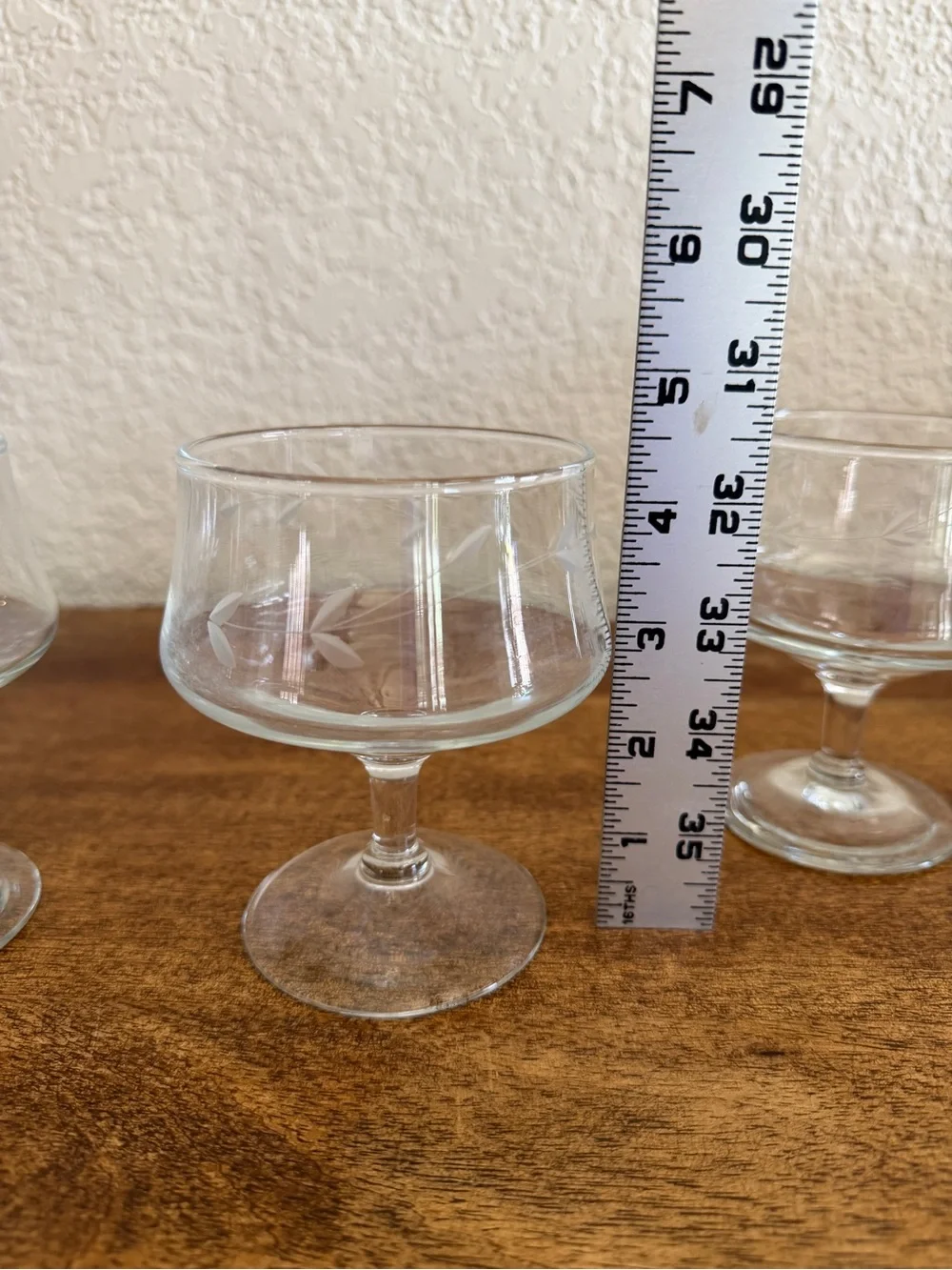 Princess House Heritage Brandy Sherbet Dessert Shrimp Glasses 4 Vintage Glass